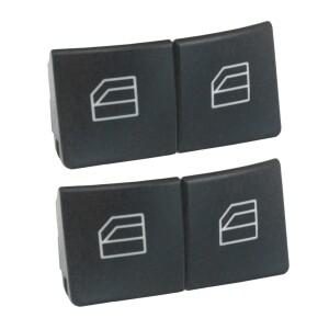 메르세데스 벤츠 호환 W204 W212 C E Glk 클래스용 창문 스위치 단추 커버 전면 좌측 및 우측 4X
