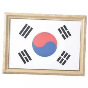 [콩심팥심]매장용 액자 우드 전시용 벽걸이 태극기 원목 가정용액자