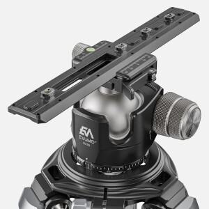 EVUMO Mlok 아르카 레일 도브테일 삼각대 마운트 80/180/240mm 바이포드 호환 스위스 라이플 볼헤드 퀵 릴