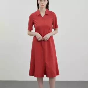 [올리비아로렌]VOCOA4M4211A 핏앤플레어린넨원피스_JK