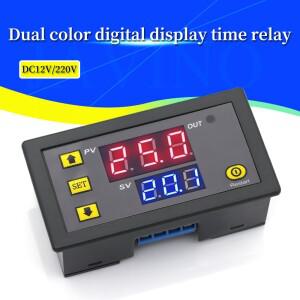 AC 110V-220V DC-12V 디지털 시간 지연 릴레이 LED 디스플레이 사이클 타이머 제어 스위치 조정 가능 타이