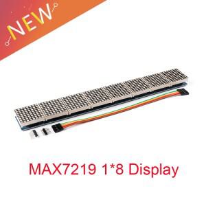 MAX7219 디스플레이 모듈 8x8 도트 매트릭스 LED 8 in one 빨간색 일반 음극 디지털 튜브 제어 모듈(Arduin
