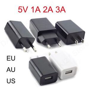 5V 1A 2A 3A 여행 USB 어댑터 전화 충전기 전원 공급 장치 벽 데스크탑 은행 블랙 화이트