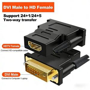 1080P DVI-HDMI 호환 케이블 어댑터 DVI 남성-여성 양방향 커넥터 변환기 PS3 프로젝터 노트북 TV 박스용