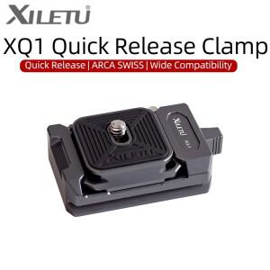 XILETU XQ1 범용 DSLR 카메라 짐벌 Arca 스위스 퀵 릴리스 플레이트 클램프 스위치 키트 삼각대 슬라이더