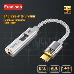 DAC USB 타입 C 3.5mm 잭 어댑터 하이파이 오디오 앰프 스테레오 이어폰 헤드폰 디지털 디코딩 컨버터 CX31