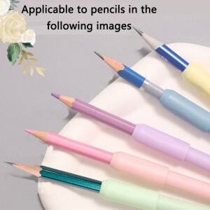 5Pcs 연필 익스텐더 아트 펜 그립 홀더 스케치 컬러 케이스 확장 미술 용품 학교