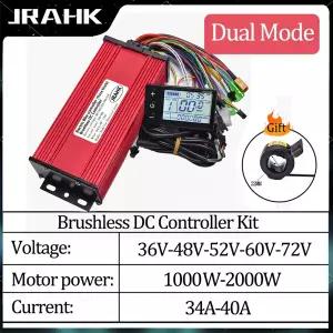 JRAHK BLDC 72V 2000W 전자 자전거 컨트롤러 키트 60v 48v 2000w 컨트롤러 36v 1000w 전기 스쿠터 키트 전
