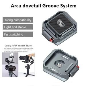 2025 Universal Arca 퀵 릴리스 시스템 플레이트 클램프 DSLR 카메라 짐벌 삼각대 DJI호환 Stabilizer PD