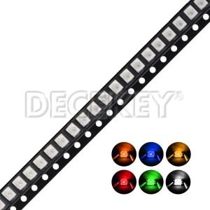 100Pcs 3528 SMD LED 다이오드 칩  흰색 빨간색 녹색 파란색 노란색 오렌지 UV 보라색 핑크 RGB PLCC2 PLCC