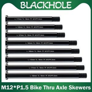 [호환품]M12 x MTB 도로 자전거 허브 용 피치 1.5mm 스루 액슬 꼬치 퀵 릴리스 샤프트 프레임 포크 수리