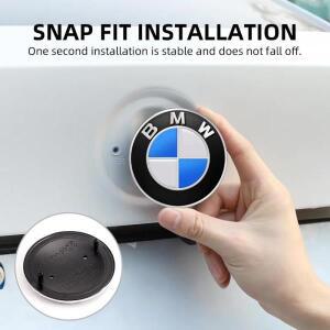 자동차 스티커 E39 E46 E30 E36 G20 BMW E87 E60 E90 74mm 82mm 후드 엠블럼 앞 보닛 로고 트렁크 커버 배