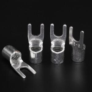 UT UT6-456810 6mm2 와이어 케이블 연결 구리 U 플레이트 포크 전기 커넥터 매트 카펫 러그 스페이드 비절