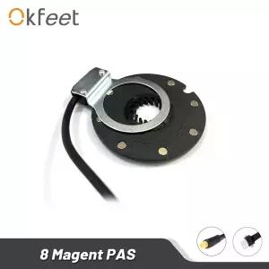 Okfeet Kunteng PAS 센서 Ebike KT BZ 4 8 Magent PAS 페달 보조 센서 전기 자전거 변환 키트 부품