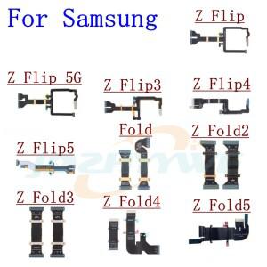 삼성 호환 Galaxy Z Fold Flip 2 3 4 5 메인 보드 커넥터 LCD 디스플레이 플렉스 케이블 용 스핀 축