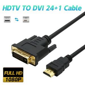 DVI에 HDMI HDTV에 24 + 1 남성 노트북 컴퓨터 프로젝터 확장 디지털 방식으로 비디오 케이블 어댑터