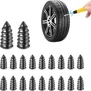 Ohleats 20 PCS 타이어 수리 고무 못 셀프 서비스 진공 키트 자동차 트럭 트랙터용 퀵 펑크 도구 범용