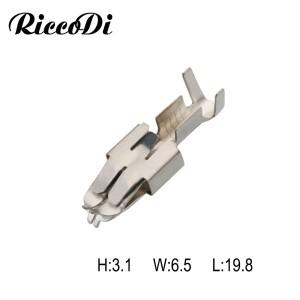 10-200Pcs TE 6.3mm 자동차 스플라이스 와이어 터미널 926965 -1 비절연 암 압착 단자 DJ6218B-E6.3B