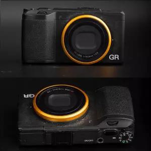 알루미늄 렌즈 어댑터 링 금속 핫슈 보호 커버 장식 캡 Ricoh GR2 환경적