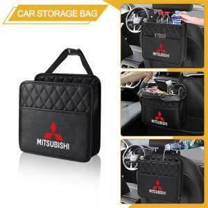자동차 좌석 뒷면 보관 가방 가죽 걸이형   상자 액세서리 MITSUBISHI Ralliart Lancer EVO Pajero Eclipse