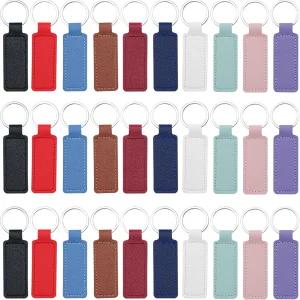 DIY 공예용 가죽 열쇠고리 30개 각인용