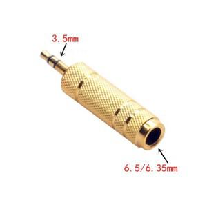 6.5mm 남성 - 헤드폰 어댑터 여성 내마모성 잭 변환기 오디오 플러그 간편한 설치 금도금 공정