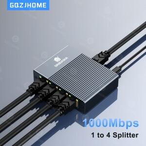 1000Mbps 이더넷 분배기 1 ~ 2/3/4 네트워크 확장 RJ45 LAN 인터넷 허브 PC 노트북 라우터 TV 박스 디지털