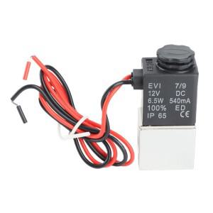 알루미늄 전기 솔레노이드 에어 밸브 2 웨이 정상 폐쇄 공압 12V DC 1/4 인치