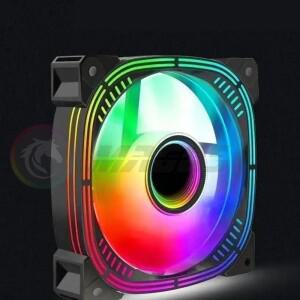 컴퓨터 케이스 12cm RGB 팬 음소거 미러 ARGB+PWM Silent Ventilador 12025 CPU 쿨러 라디에이터 64CFM 역