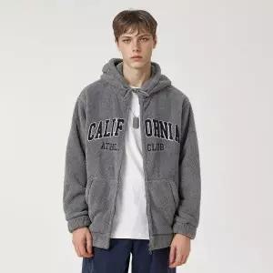 후아유 Signature Furfleece Patch Hood Zip-up WHMZF4V23U 484922