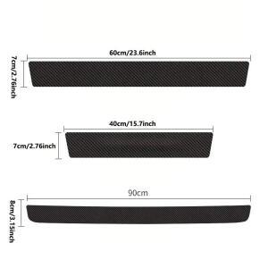 4pcs 5pcs 스포츠 카본  보호 스트립 범용 스크래치 방지 충돌 방지 도어 장식 스티커