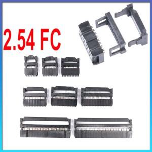 [호환품]10개 FC 여성형 헤더 피치 2.54mm/2.0mm/1.27mm 6P8P-50핀 IDC 소켓 크림핑 커넥터 플랫 리본 케이