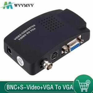 BNC S-비디오 VGA - 컨버터 1080P 출력 어댑터 디지털 스위치 박스 (PC Mac TV 카메라 DVD DVR용)