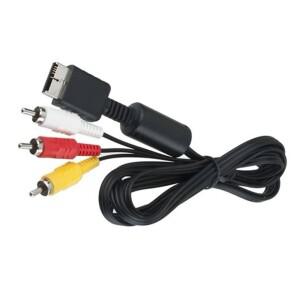 PS2 PS3 플레이스테이션용 1.8m RCA 케이블 AV 분배기 오디오 비디오 연장 코드 게임 플레이어 모니터 TV로