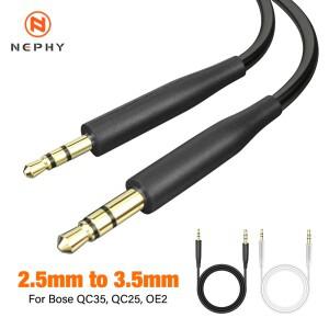 3.5mm 2.5mm로 변환하는 HIFI 오디오 케이블 JBL 호환 AKG 보스 호환 QC45 헤드셋 스피커 폰 노트북 자동차