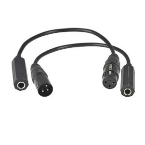 3핀 XLR 수-6.35mm 암 스테레오 잭 오디오 케이블 마이크 헤드폰 앰프 어댑터 컨버터 플러그