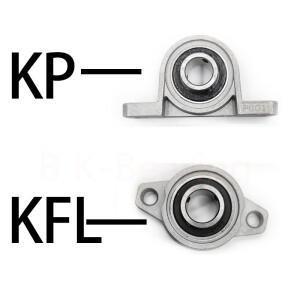 AXK KFL08 KP08 KFL000 KP000 베어링 샤프트 지지대 구면 롤러 아연 스틸 장착 필로우 블록 하우징