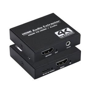 4K@30Hz HDMI 오디오 추출기 스플리터 to 3.5mm AUX 스테레오 아웃 어댑터 TV-박스 PS4 스위치 블루레이 플