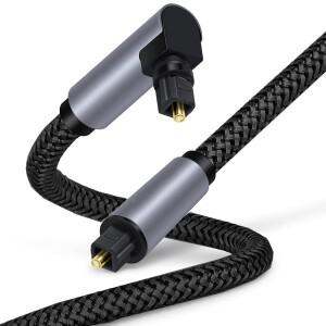 90도 HIFI 디지털 광 오디오 케이블 Toslink SPDIF 동축 어댑터 (앰프 용) Blu-ray Xbox 360 PS4 Soundbar