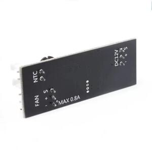 12V 0.8A DC PWM 2-3 단일 와이어 팬 온도 제어 속도 컨트롤러 섀시 컴퓨터 소음 감소 모듈 NTC B50K 3950