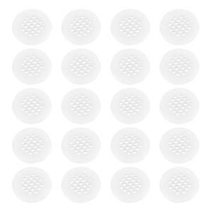 20pcs 플라스틱 에어 벤트 커버 방습 라운드 메쉬 홀 루버 장식 가구 그릴 환기