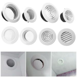 다양한 모양 에어 벤트 추출 밸브 그릴 공기 순환 커버 원형 덕트 환기 액세서리 100mm 150mm