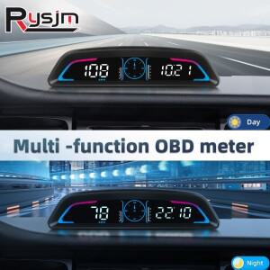 스마트 디지털미터 HUD B3 obd2 디스플레이  속도계 타코미터 rpm 수온 볼트 연료 소비 보안 알람