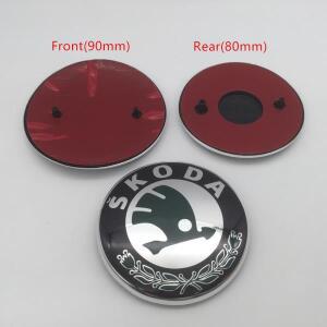 10pcs 90mm 자동차 앞 그릴 헤드 후드 보닛 엠블럼 후면 테일 범퍼 트렁크 스티커 배지