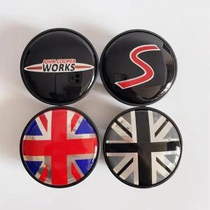 4pcs x 54mm 자동차 휠 센터 허브 캡 커버 엠블럼 스티커 미니 쿠퍼 S JCW One R55 R56 R60 R61 F54 Clubma