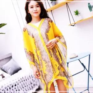 비치 레이어드 여름 망토 여자 카디건 원피스 몽골의상 AWEF1391