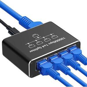 외장하드케이블 기가비트 이더넷 스위치 RJ45 분배기 LAN 박스 노트북 1000MBPS 네트워크 TV 어댑터 라우터 PC 커넥터