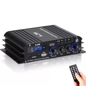 Suacopzar S299 Max 800W 블루투스 홈 오디오 앰프 액티브 서브우퍼가 장착된 RMS 40Wx4 4.1CH 파워 사운드