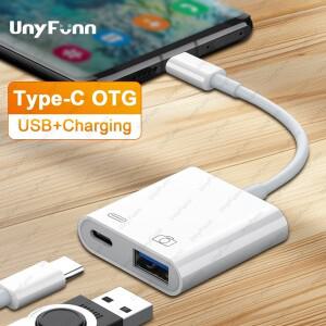 USB-C-USB-A3.0 어댑터(충전 포함) TYPE-C OTG 어댑터 케이블 -C 분배기 USB 암 OTG(마우스 키보드용)