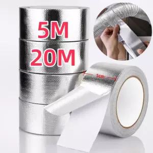 알루미늄 호일 테이프 방수 차단 고온 보호 단열 파이프라인 저항 파이프 자외선 덕트 5CM 5CM x 5M